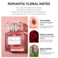 50ML 1.7FL.OZ Parfums longue durée pour femmes Notes florales romantiques Eau de Parfum pêche bergamote Rose Patchouli Parfum