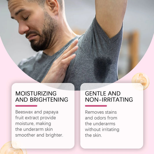 Bâton déodorant parfumé pour améliorer les aisselles, mauvais odeur, arrêter la transpiration, garder les aisselles, crème rafraîchissante pour l'élimination des odeurs corporelles pour femmes et hommes