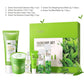 Kit de coffret cadeau thé vert rajeunissement de la peau Essence pour le visage crème pour le visage coréenne estompe les cernes crème pour les yeux produits de soins de la peau 19 pièces