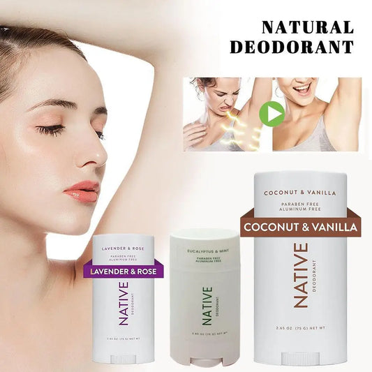 Déodorant corporel Anti-odeur, bâton déodorant naturel pour les aisselles, Application rafraîchissante, crème anti-transpirante, Portable, cadeaux sains