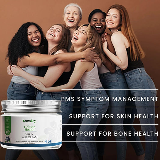 Crème à l'igname sauvage, équilibre hormonal naturel, Estrogen Bio Bethale pour femmes, crème pour le corps végétale biologique, soulagement naturel pour la santé des femmes