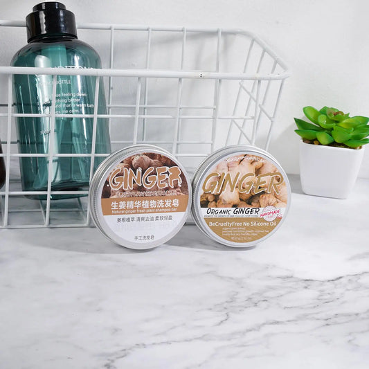 Shampoing de soin de la peau au gingembre, soin capillaire, huile essentielle nourrissante, savon Polygonum Multiflorum, shampoing au Ginseng