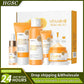 LAIKOU-Ensemble de produits de soins pour la peau, série vitamine C, crème pour les yeux et le visage, nettoyant, toner, essence, hydratant, 5 pièces
