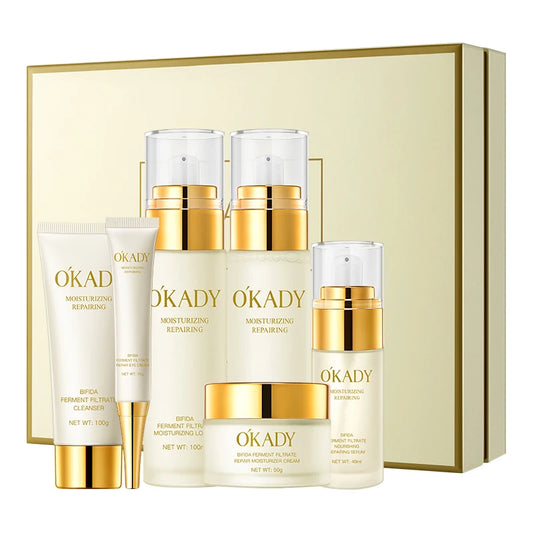 OKADY offres spéciales faible remise Bifida Ferment Lysate hydratant Anti-âge Lotion Toner crème bio ensemble de soins de la peau