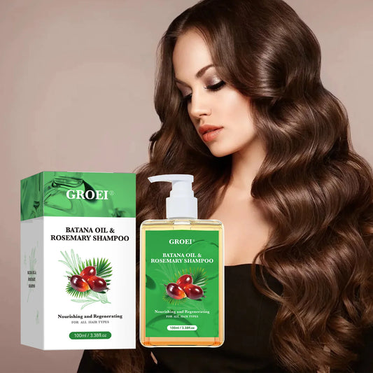 Shampoing nourrissant à l'huile de Batana pour tous les cheveux, 100ML, apaisant, pour le cuir chevelu, réparation Intense, avec extrait de romarin