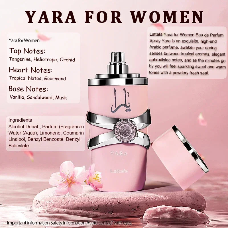 100ml Parfum Hombre huile originale Eau De Parfum corps Spray déodorants hommes femmes cadeau Yara Mor Tous Asad Femme parfums durables