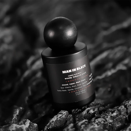 HOMME en noir parfum homme-Woody tabac parfum homme rhum tabac EDT parfum cuir longue durée parfum de soirée