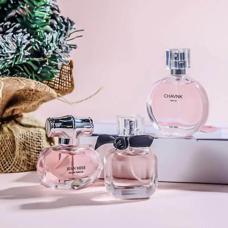 Coffret cadeau d'eau de parfum pour femme, parfum frais et léger, parfum floral fruité, notes chypre, longue durée, vaporisateur féminin, 90ml, 30ml x 3 pièces