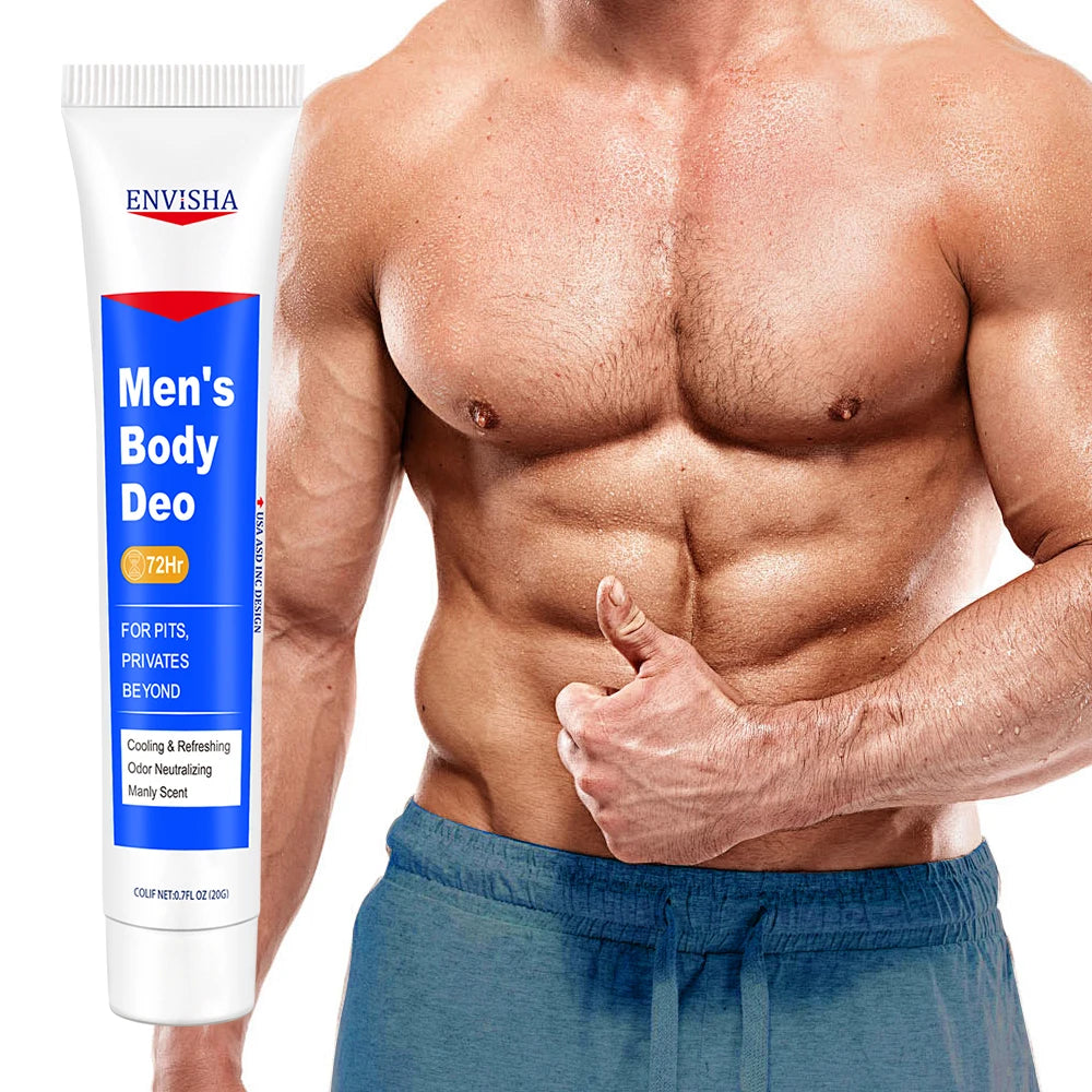 ENVISHA – Lotion pour le corps pour hommes, pour parties intimes, aisselles, fesses, déodorant, durable, parfum, beauté et santé, 72 heures